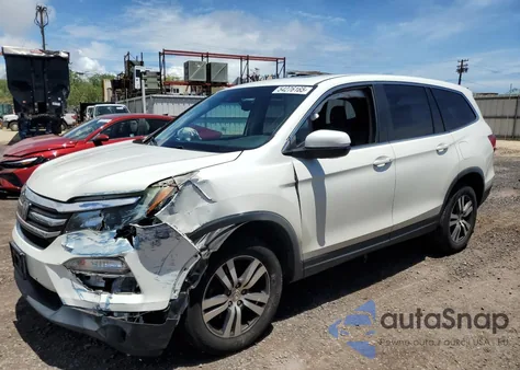 2017 Honda Pilot Exl из США, поврежденный, VIN 5FNYF6H69HB074379